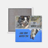 Dishwaserstatus Magnet Magneet (Voorkant / Achterkant)