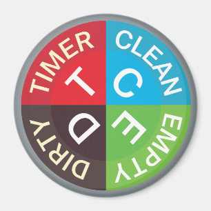 Dishwasher Clean Dirty Empty Timer Kitchen Magneet