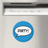 Dishwasher Dirty Fun Retro Comic Book Pop Art Magneet (Insitu (Vaatwasser))