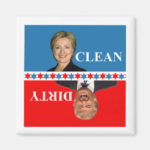Dishwasher magnet Clinton Trump Magneet