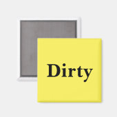 Dishwasher magnet - Dirty Magneet (Voorkant / Achterkant)