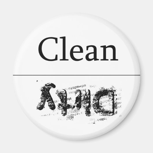 Dishwasher Magnet Magneet (Voorkant)