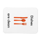 Dishwasher Magnet Magneet (Horizontaal)