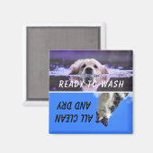 Dishwasher Status Dog Magneet (Voorkant / Achterkant)