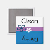 Dishwasmachine Clean Dirty Magnet Magneet (Voorkant / Achterkant)