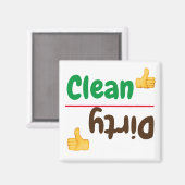 Dishwasmachine Magneet (Voorkant / Achterkant)