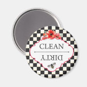 Dishwasmachine Magnet Clean Dirty Magneet (Voorkant / Achterkant)