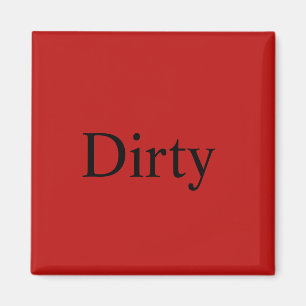 Dishwasmachine Magnet "Dirty" Magneet