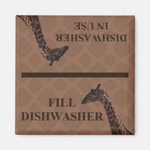 Dishwasmachine Magnet - Giraffe Magneet