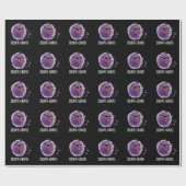 Disinte druif Funny Grape Pun Dark BG Cadeaupapier (Vlak)