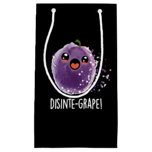 Disinte druif Funny Grape Pun Dark BG Klein Cadeauzakje