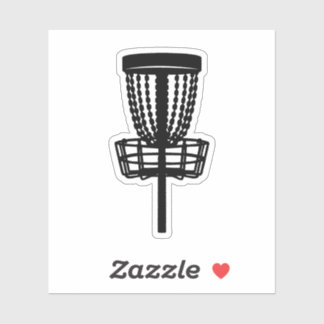 Disk Golf Basket Sticker
