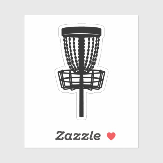 Disk Golf Basket Sticker (Vel)