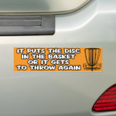 Disk Golf Bumpersticker (Op auto)