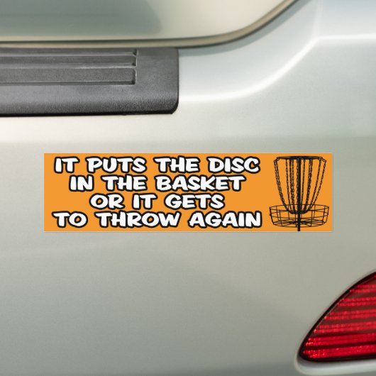 Disk Golf Bumpersticker (Op auto)