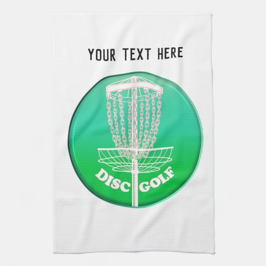 Disk Golf Frisbee Cage Theedoek (Verticaal)