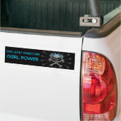 DISK GOLF HARDCORE G(i)RL POWER Bumpersticker (Op Truck)