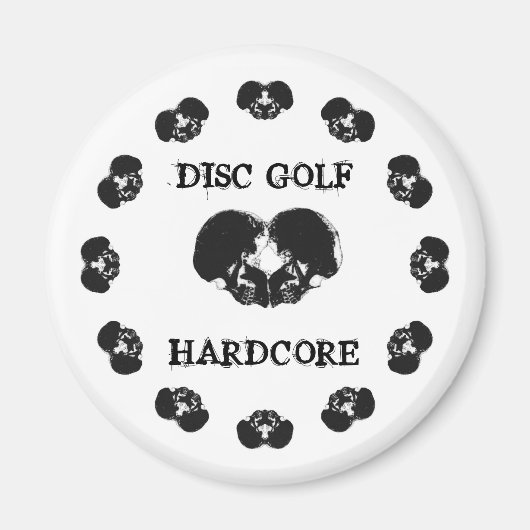 DISK GOLF HARDCORE MAGNEET (Voorkant)