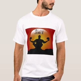 Disk Golf Junkie Meditation T-shirt