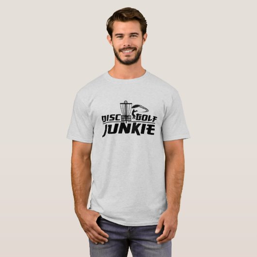 Disk Golf Junkie Shirt (Voorkant volledig)