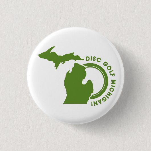 Disk Golf Michigan mini pins Ronde Button 3,2 Cm (Voorkant)