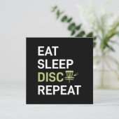 Disk Golf Player | Eat Sleep Disk Golf Repo Feestdagenkaart (Staand voorkant)