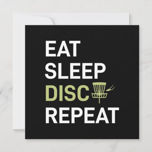 Disk Golf Player | Eat Sleep Disk Golf Repo Feestdagenkaart (Voorkant)