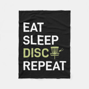 Disk Golf Player   Eat Sleep Disk Golf Repo Fleece Deken