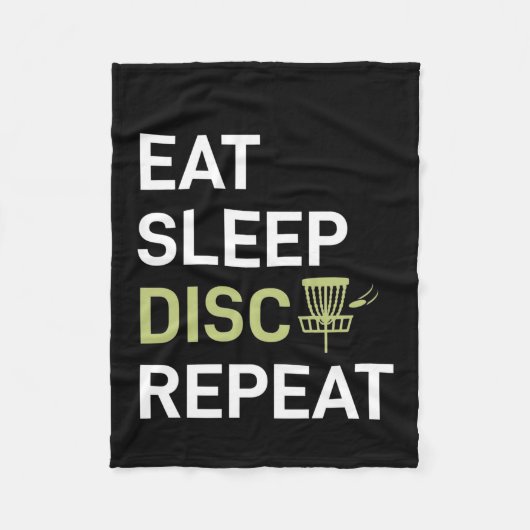 Disk Golf Player | Eat Sleep Disk Golf Repo Fleece Deken (Voorkant)