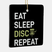 Disk Golf Player | Eat Sleep Disk Golf Repo Keramisch Ornament (Rechts)