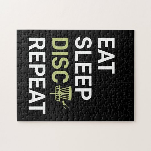 Disk Golf Player | Eat Sleep Disk Golf Repo Legpuzzel (Horizontaal)