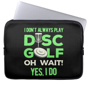 Disk Golf Player Ik speel niet altijd de Golf va Laptop Sleeve