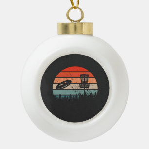 Disk Golf Retro Keramische Bal Ornament