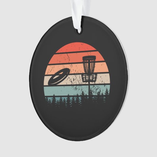 Disk Golf Retro Ornament (voorkant)