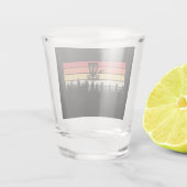 Disk Golf Retro Shot Glas (Achterkant)