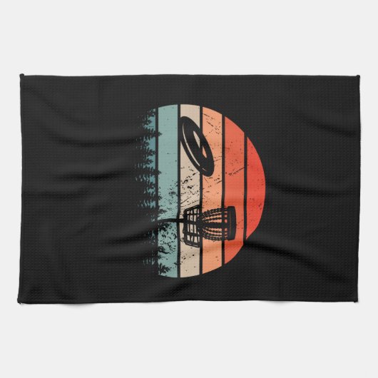 Disk Golf Retro Theedoek (Horizontaal)