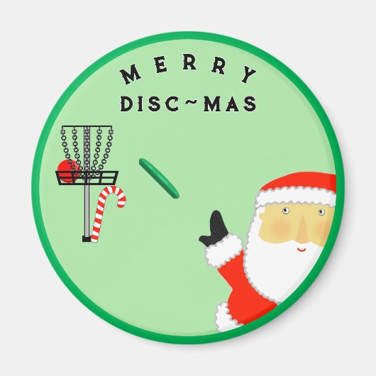 Disk Golf Stocking Stuffer Button Magneet (Voorkant)