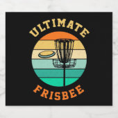 Disk Golf Ultimate Frisbee Bier Etiket (Enkel label)