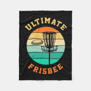 Disk Golf Ultimate Frisbee Fleece Deken