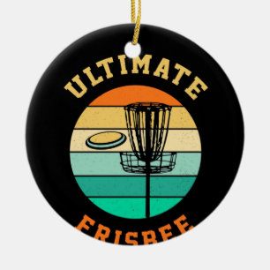 Disk Golf Ultimate Frisbee Keramisch Ornament