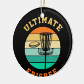Disk Golf Ultimate Frisbee Keramisch Ornament (Links)