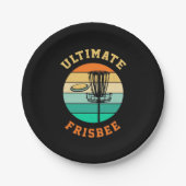 Disk Golf Ultimate Frisbee Papieren Bordje (Voorkant)