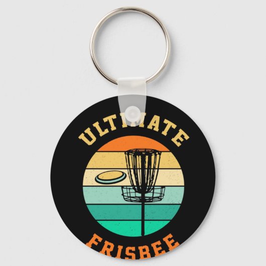 Disk Golf Ultimate Frisbee Sleutelhanger (Voorkant)