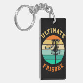Disk Golf Ultimate Frisbee Sleutelhanger (Voorkant Links)