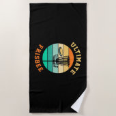 Disk Golf Ultimate Frisbee Strandlaken (Voorkant)