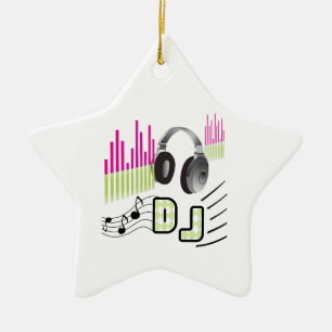 DISK JOCKEY KERAMISCH ORNAMENT