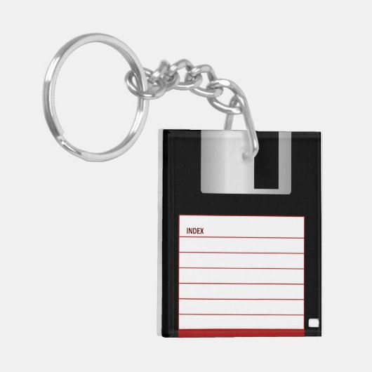  diskette sleutelhanger (Voorkant Links)