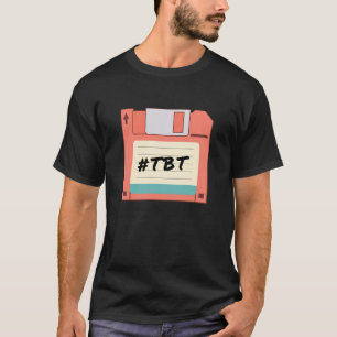 Diskette Throwback donderdag TBT Retro Geek T-shirt