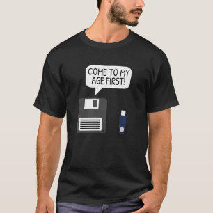 Diskette USB Geek & Computer Programmer T-shirt