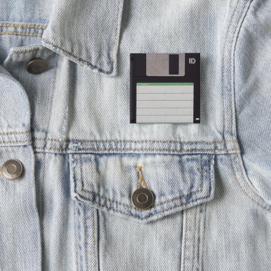 diskette vierkante button 5,1 cm (In situ)